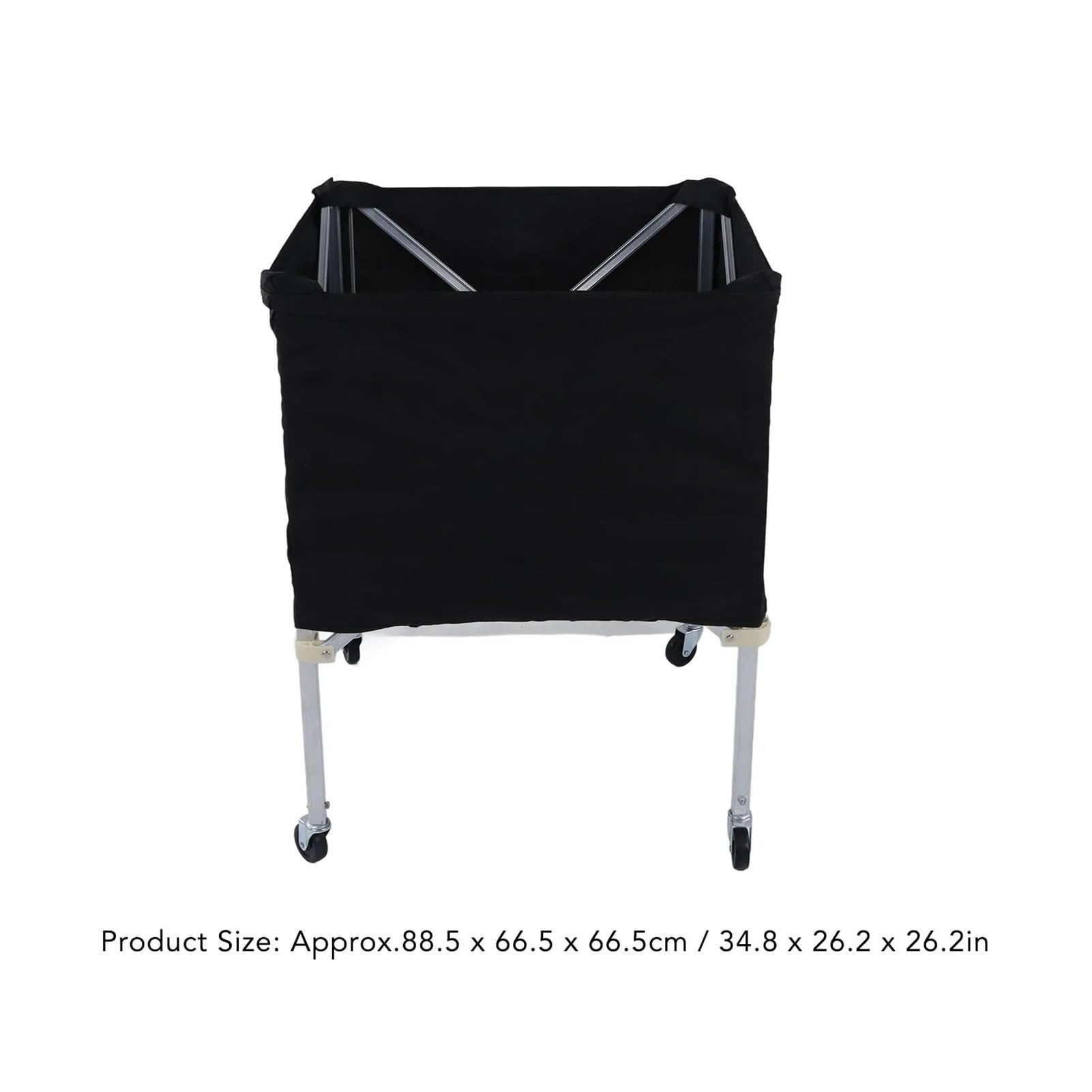 Chariot de rangement pliable et portable pour ballons de basket-ball, football, volley-ball