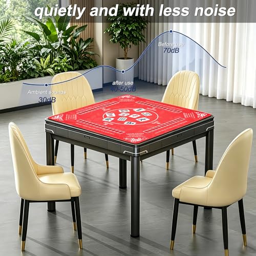 Tapete para Mahjong 32.4''x32.4'' con Bolsa, Antideslizante miniatura 5