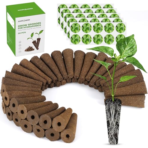 Ahopegarden 50pcs Hydroponic Pods Kit: Compatible with AeroGarden Herb Kits