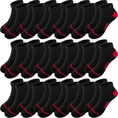 Bemeol Boys Socks 18 Pairs Boy Ankle Socks Soft Athletic Running Sports Low Cut Breathable Casual Sock for Little Big Kids