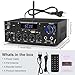 Romica Stereo Audio Amplifier, 2 Channel 500W Bluetooth 5.0 Home Theater Power Amplifier with FM, Echo, AUX, USB, SD, MIC Inputs, HiFi AMP for Passive Speakers and Active subwoofer