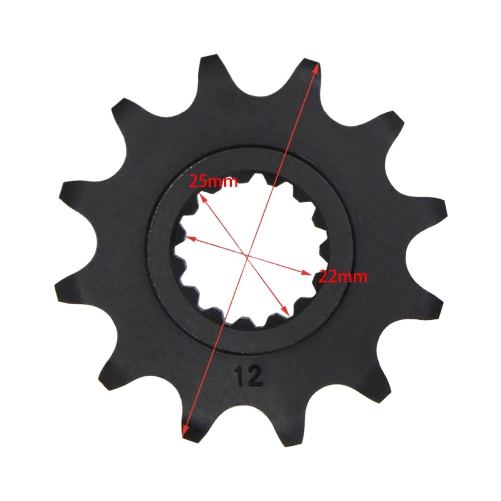 Piñón Delantero Motocicleta 12T Compatible Con EGS 125 2T