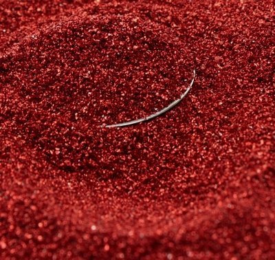 Dark Red Imported German Glass Glitter - 1 Ounce Jar - Fine 90 Grit (Most Popular Grain Size) Sparkly Glass Glitter - 311-9-122 #TOP1