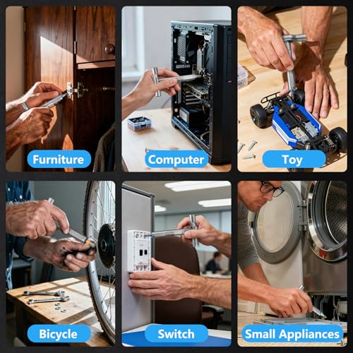 50 In 1 Ratchet Screwdriver Set, Multi Precision Bits Magnetic Ratcheting Screwdriver Set with Storage Case - image 7