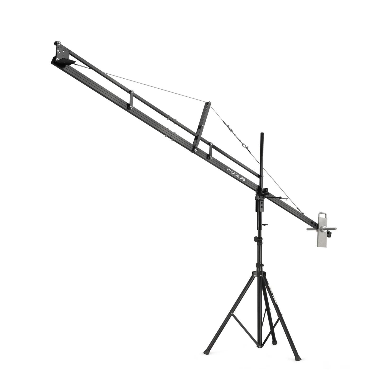 Grúa para cámara PROAIM de 3,6 m con Soporte para cardanes, Sistema de Giro e inclinación y Cabezal Fluido. para cámaras DSLR de hasta 8 kg (17,6 LB) (P-12-JS)