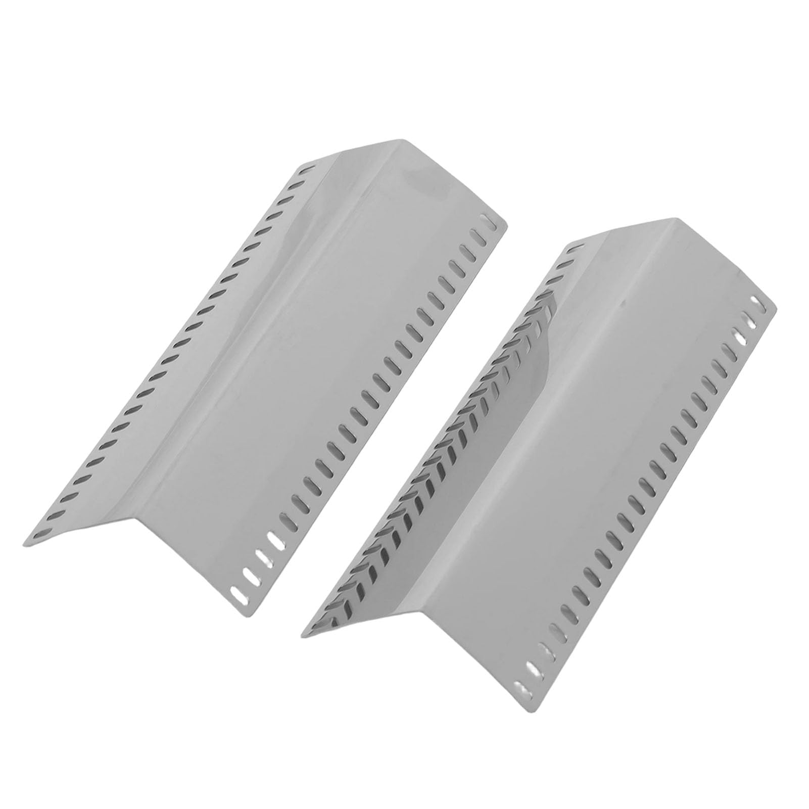 Annadue Coperture per Griglie in Acciaio Inox per BBQ, 8 Pezzi | Diffusore di calore per bruciatore di ricambio, antiruggine, distribuzione uniforme del calore, per grill a gas da 26 cm