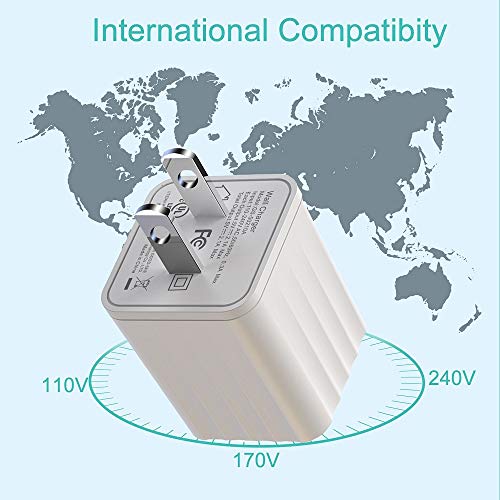 [Apple MFi Certified] iPhone Charger, 2-Pack 6FT Lightning to USB Fast Charging Data Sync Transfer Cable with Dual Port USB Wall Charger(UL Listed)Travel Plug Compatible for iPhone 11/XS/XR/X 8 7/iPad - Thumbnail 2