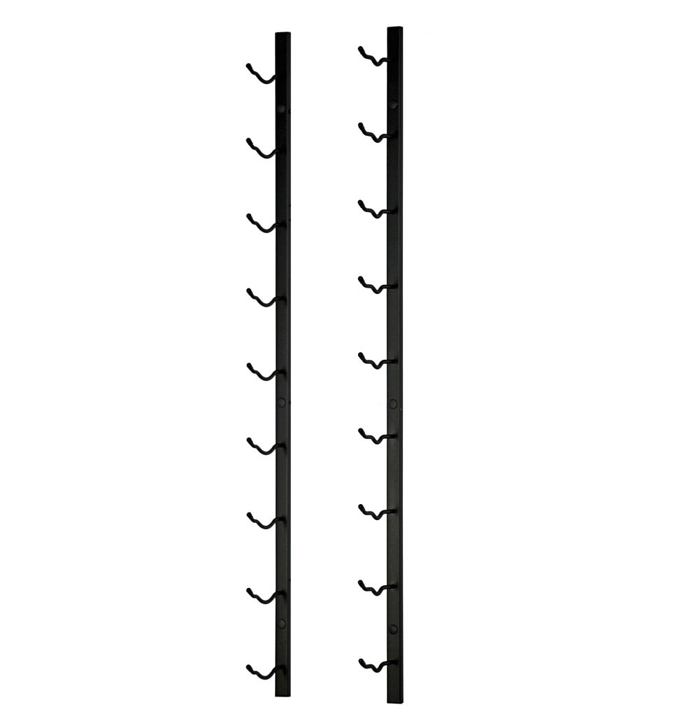 Wall Mounted Wine Rack SDZOREN - Holds 9 Bottles Vertical Metal Display ...