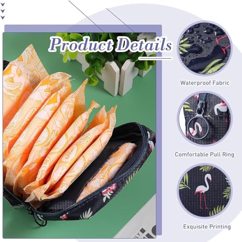 Image of Small Pouch for Women Girls Sanitary Napkin Bag Menstrual Pad Bag Makeup Organizer Mini Travel Pouch for Charger Earphone Accessories Organizer for Handbag & Purse (Dark Blue)