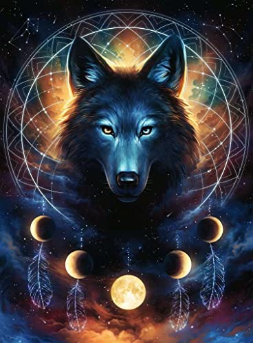 Puzzle 500 pièces phosphorescent : Star Line : Loup lumineux Ravensburger France - vue 10