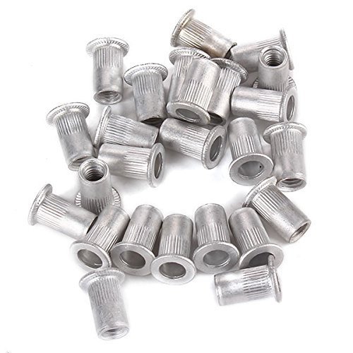 Amazon.co.jp DN Sheet Metal M5 Flat Head Threaded Rivet Nut Inserts