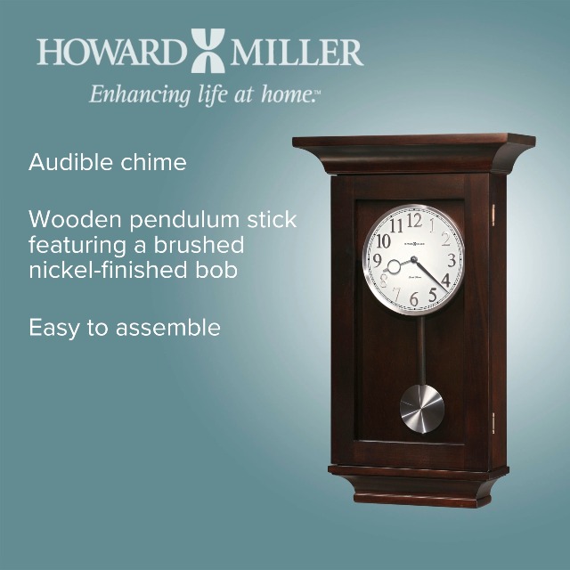 Amazon.com: Howard Miller Hekman Gerrit Rectangular Wall Clock