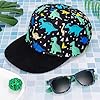 BTHRORO Kids Dinosaur Baseball Cap Sunglasses Set, Summer Sun Hat Adjustable Dinosaur Hat Trucker Cap Visor Cap for Boys Girls Black #4