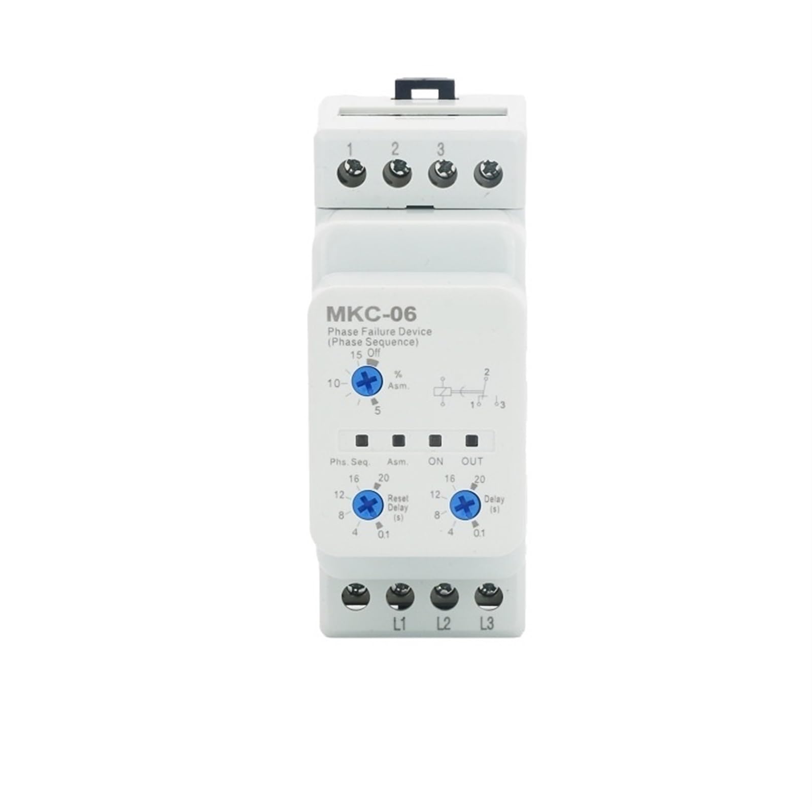 VDOQTLJT MKC-06 Protect Motor from Phase Failure Sequence Voltage Unbalance 3phase 3wires 220V/230V Device