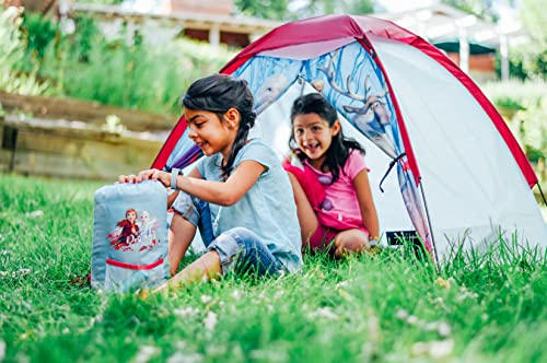 Exxel Outdoors Disney Frozen 2 Kids Camp Set - Tent, Backpack, Sleeping Bag and Flashlight - 4 Piece Indoor/Outdoor Frozen 2 Kids Set,Multi - Thumbnail 7