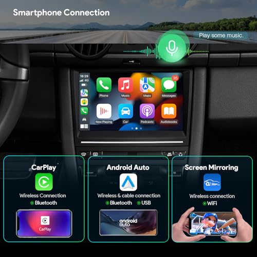 Image of XTRONS 9 inch Android 14 Car Stereo for Porsche Cayenne 2003-2010