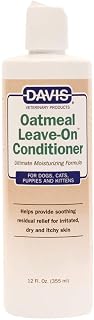 Davis Oatmeal Leave-On Conditioner for Dogs & Cats - Colloidal Oatmeal Soothes Dry, Itchy Skin, 12 oz