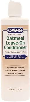 Davis Oatmeal Leave-On Dog & Cat Conditioner, 12-Ounce, DM112 12