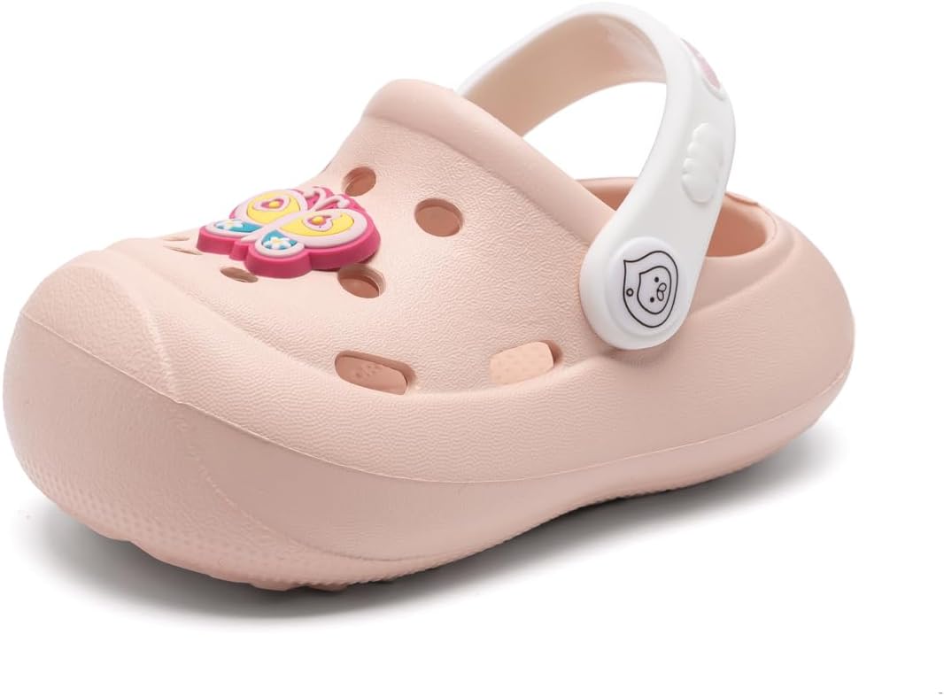 Toddler Cute Garden Clogs Boys Girls Slip On Shoes Summer Lightweight Outdoor Slides Sandals Baby Beach Pool Shoes