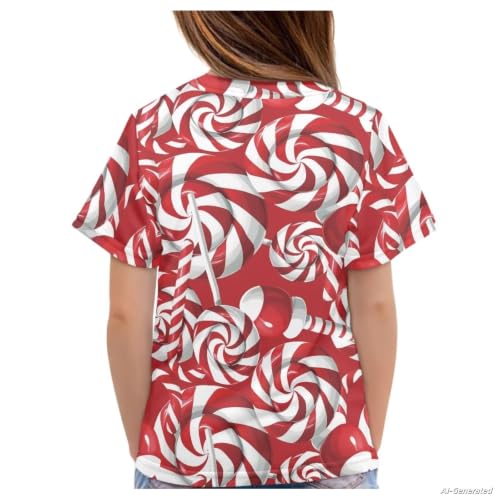 Image of Renewold Kids Novelty T-Shirt for Girls Boys Short Sleeve Crewneck Summer Tee Soft Breathable Graphic Shirt for Age 2-16