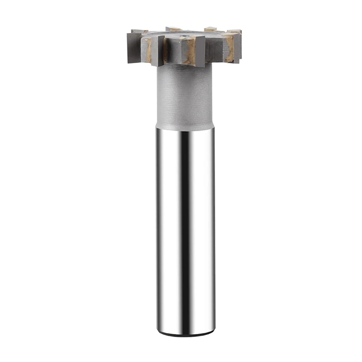 Welded YG8 Alloy T-Slot Milling Cutter Tungsten Steel t-Shaped Metal Cutter Metal T Type Cutter Carbide Groove End Mill(45mmx20Dx100L,5H)