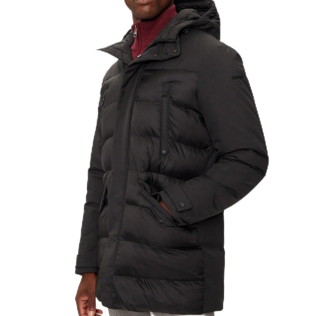 Geox Herren Schwarz/Schwarz Man M Sapienza Jackets 46_It