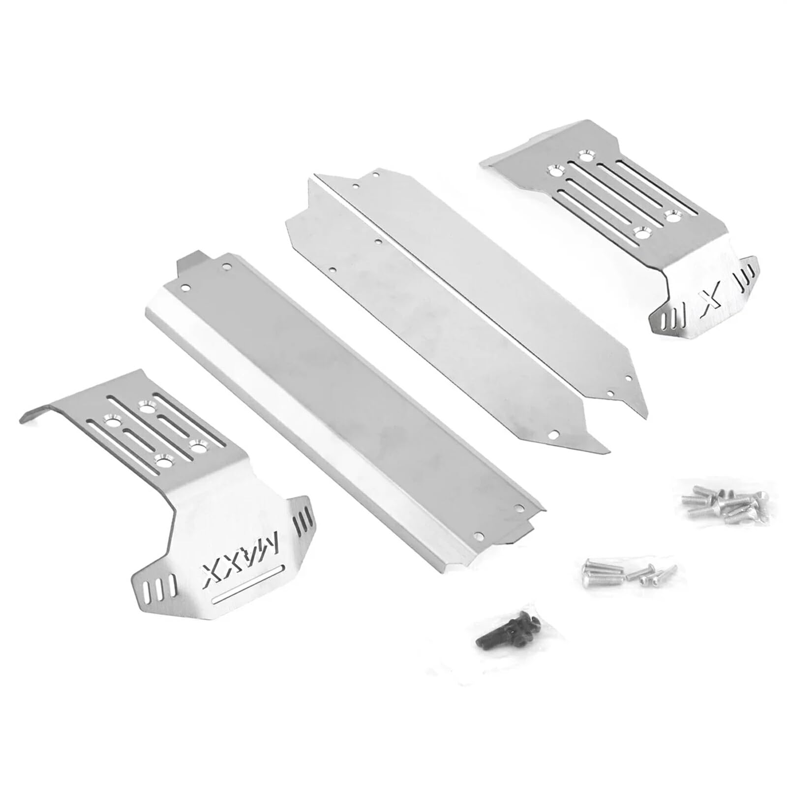 DSOUWEH5pcs Armor Maxx Metal For Short Course Effectively Protect Silver RC Car Accessories Replacement Parts RC Upgrade Part