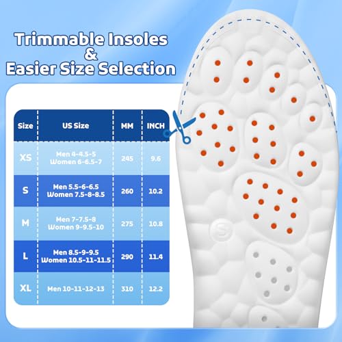 Plantillas para hombres y mujeres talla M 5.5-6.5/W 7.5-8.5 naranjas miniatura 6