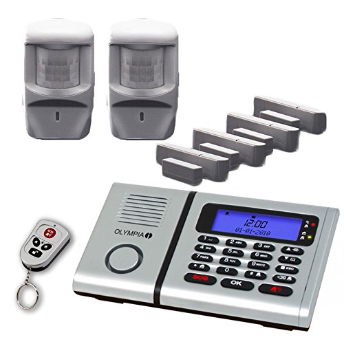 Preisvergleich Produktbild Olympia Premium PlusHaus Funk Drahtloses Alarmanlage im Set 6071 mit Integrierter Telefonwähleinheit