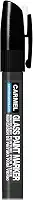 Carmel Marcador de tinta de vidro ponta média (preto), marcador de janela removível, marcador de para-brisa lavável para oficinas automotivas, concessionárias de carros e artistas de janela, tinta à base de água apagável úmida/úmida