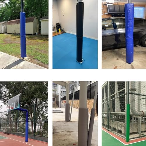 Customizable Basketball Hoop Pole Padding Wrap - Durable Foam Pad for 4-8" Posts, Indoor & Outdoor Use, Ultimate Player Protection & Enhanced Safety, Ideal for Basketball Courts