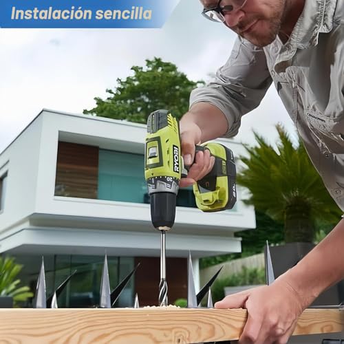 Miniatura 9 de Clavos De Pared De Valla De Puerta Antirrobo, Clavos De Pared De Valla De Seguridad Y Escalada Building Supplies - Pinchos De Seguridad De Metal 39x10 Cm, 8 Unidades,Para Proteger A Los Defensores