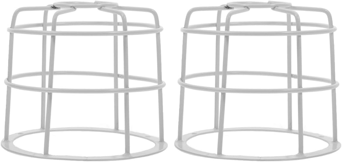 Garneck 2pcs School Bus Warning Light Cage Guard, Explosion-Proof Wire Mesh Lamp Shade, Iron Protective Cover for Automotive Exterior Light Bulbs