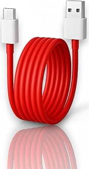 AINE SuperVOOC 65W USB Type-C Cable Compatible with OnePlus 13s 13 13R 12 11 10T 9RT Nord Series CE4 CE3 Lite – Dash/Warp Charge Support | Original High-Speed Charging