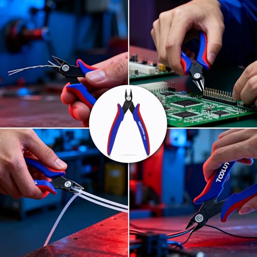 Image of Flush Wire Cutters - Small Diagonal Cut Pliers Snips