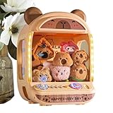 Toy Meets Decor: The Claw Machine boasts a soothing color palette and endearing capybara-inspired details, harmonizing home decor while serving as both an interactive toy and elegant accent, enriching family bonding experiences in relaxed household environments