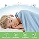 Luxear Bambusfaser Kühldecke, 150 x 200cm Kuscheldecke Selbstkühlend Arc-Chill Sommerdecke mit Q-Max 0,34 Kühlfasern aus 100% natürliche Bambus Tagesdecke Weiche Wohndecke Sofadecke Babydecke- Blau