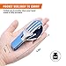 Camping Silverware Set HIKENTURE 4-In-1 Stainless Steel Hobo Knife Fork Spoon Bottle Opener with Storage Case (Blue)
