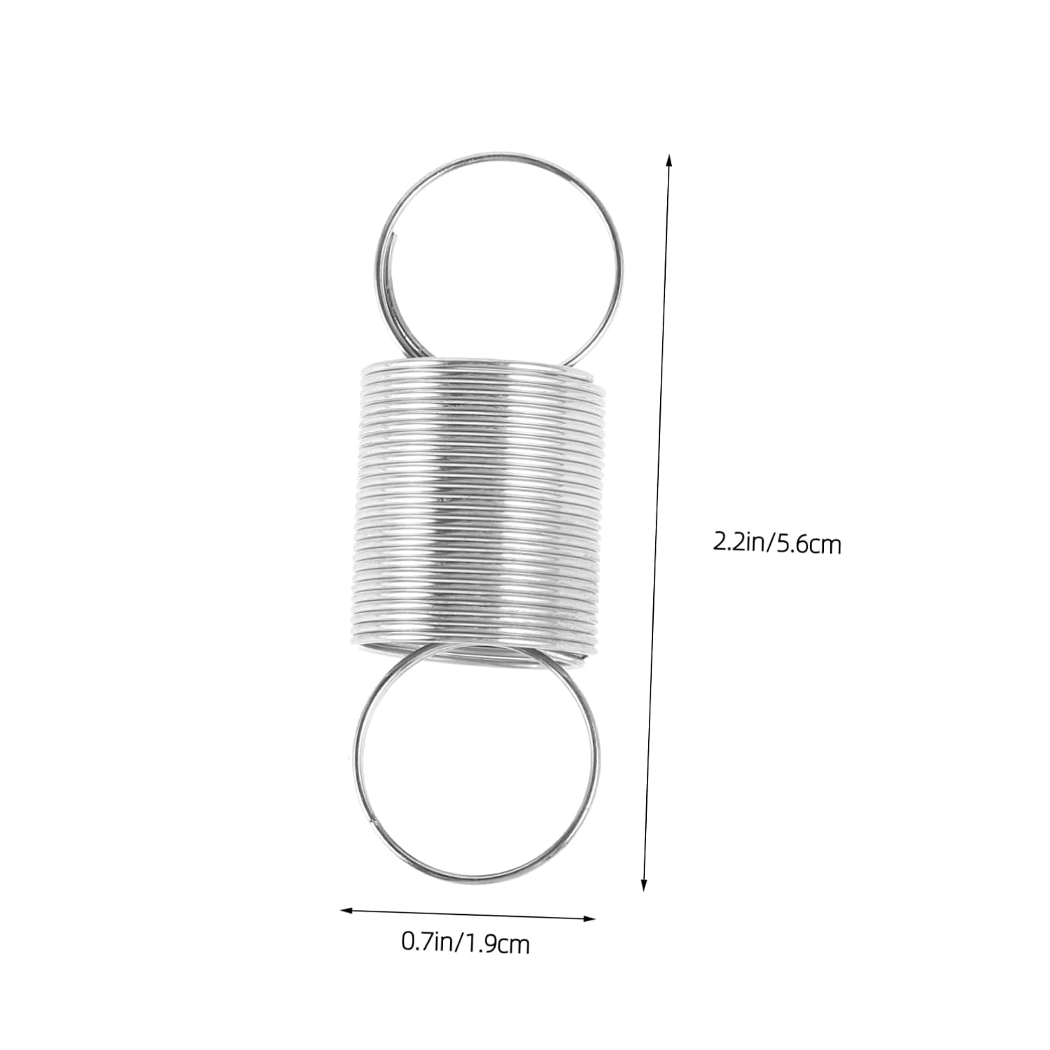 Stainless Steel Tension Springs Rings Ends 2pcs Small Extension Spring for Scientific Force Measurement and Educational Experiments