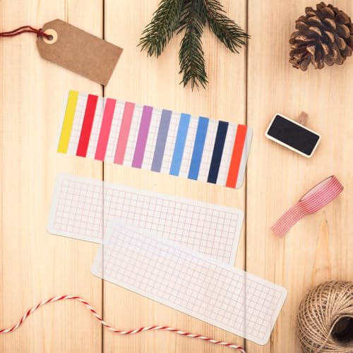 Image of Housoutil Washi Tape Boards 40Pcs Plastic Sample Cards Organizer Portable Tape Storage for Scrapbooking Journaling Office School Home Use