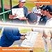 AOLEBA Baseball Lineup Board, Dry Erase Magnetic Baseball Clipboard for Coaches, Metal Dugout Board with 30 Lineup Cards, Baseball Accessories Coaching Equipment for Dugout (White)
