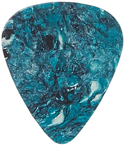 Image of Fender Premium Celluloid Guitar Picks 351 Shape, Ocean Turquoise, Medium Thickness, 36 Pack