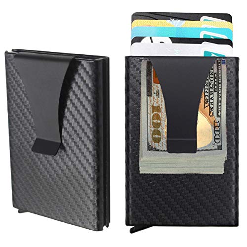 YWHBK Minimalist Men's Credit Card Holder Anti-RFID Theft