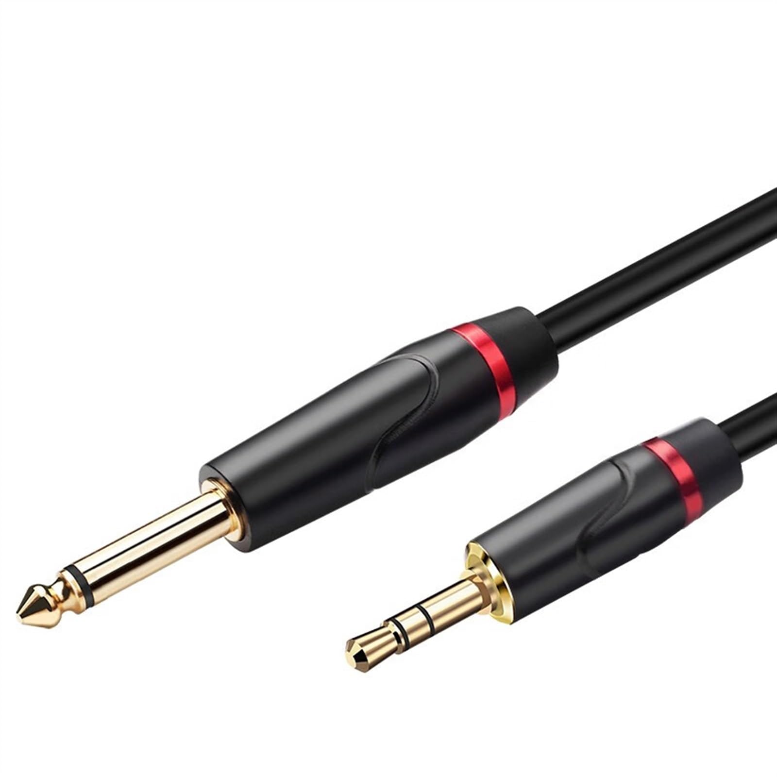 Cables para instrumentos Cable De Conexión De Para Altavoz De Ordenador De Teléfono Móvil, Cable De Conversión De Guitarra Mezclador Amplificador Grande De Dos Núcleos De 6,35 Mm(1m)