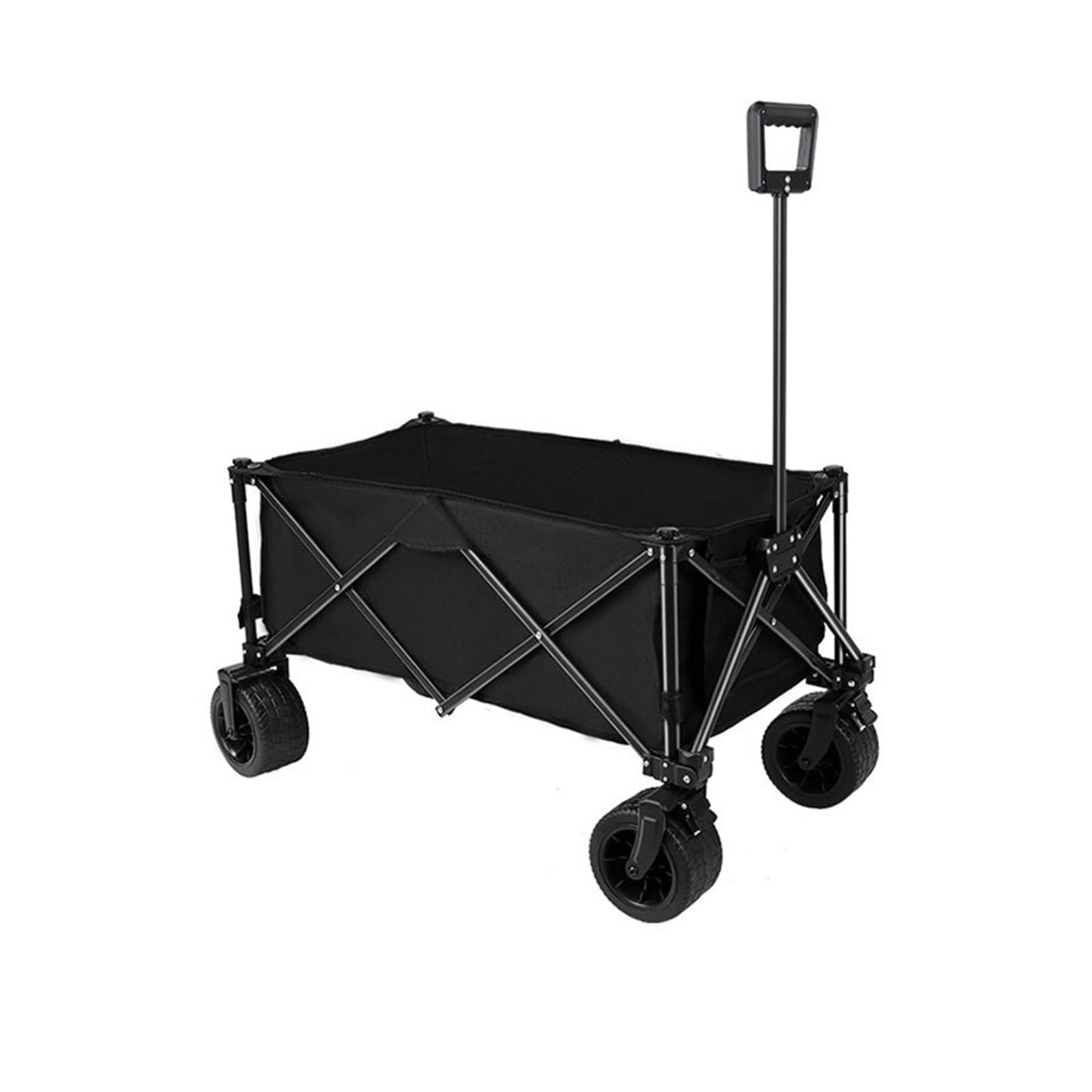 Wagons Carts Foldable, Folding Trolley Outdoor Portable Cart Large Capacity Multifunction Handcart Camping Wagon Beach Picnic Wheeled,Collapsible Wagon
