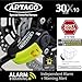 Artago 30X10 High-End Motorcycle Disc Lock with or without 120dB Alarm + Don't Touch System, 5mm Anti-Drill Security, SRA Approved, 10mm Double Locking Hardened Steel, Moto Anti Theft Wheel Brake Lock