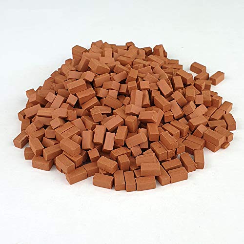 Pedra em miniatura. Pedra vermelha de secção quadrada 8 mm. (1.000u.)