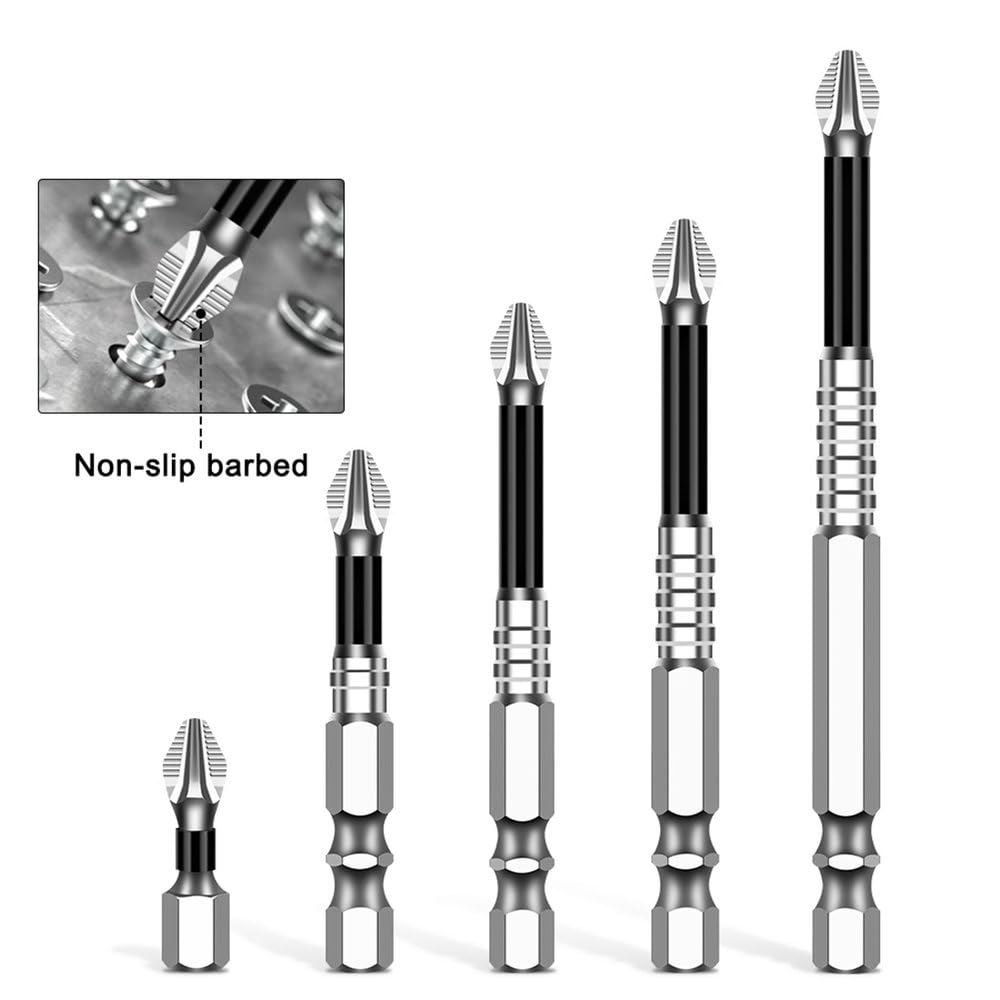 K5 Antislip kruiskopbits, high-magnetische schroefdriver boorbit K5 Antislip kruiskopbits, high-magnetische schroefdriver boorbit