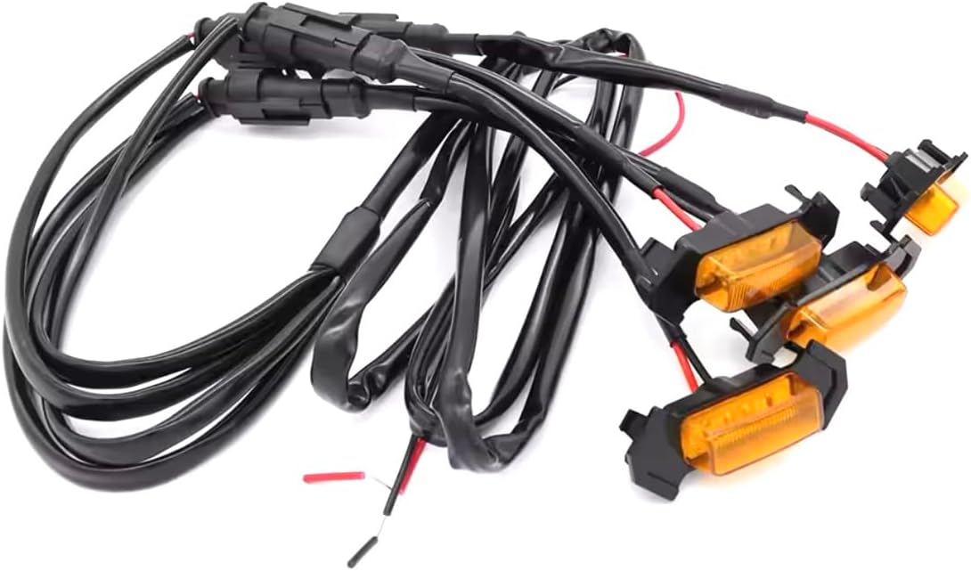 Amazon | 【Deepa Ribusu】LED グリルマーカー 4連 トヨタ アンバー タコマTRDプログリル アンバーレンズ アンバー ...