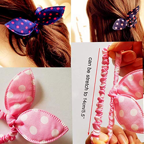 Himeeu HM-COTTONTIES 40 Pcs Girls Rabbit Ear Hair Ties thumb #4